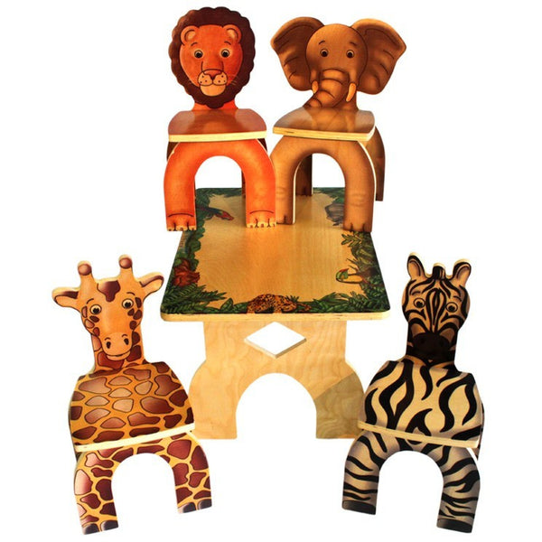 Safari Animal Table and chairs - Toy Giant 
