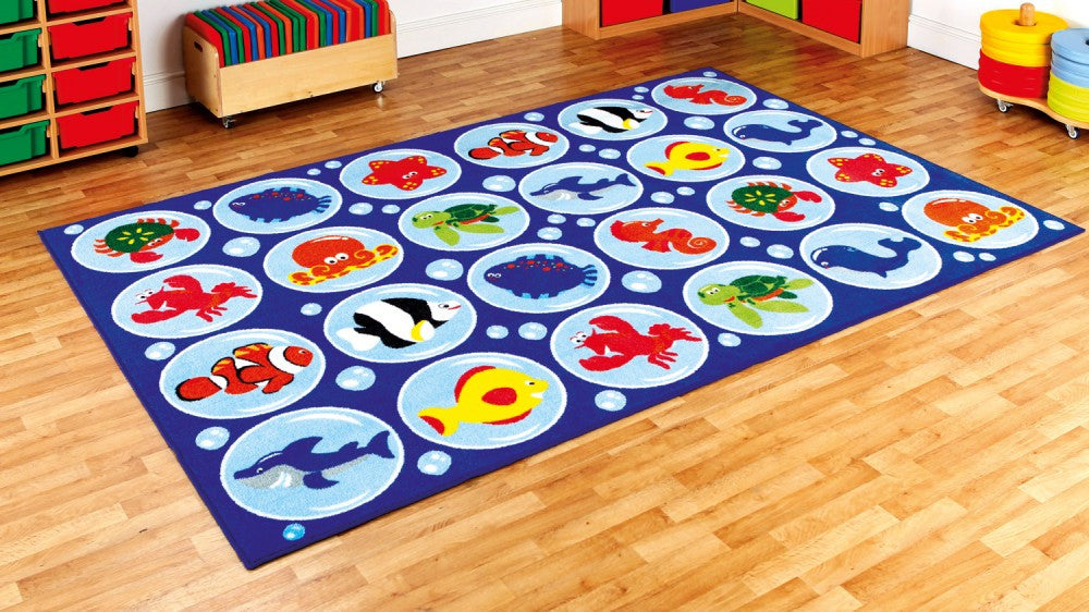 Under the sea Rectangular Placement carpet - Toy Giant 