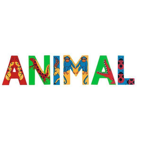 Multi-coloured wooden letters - Toy Giant 