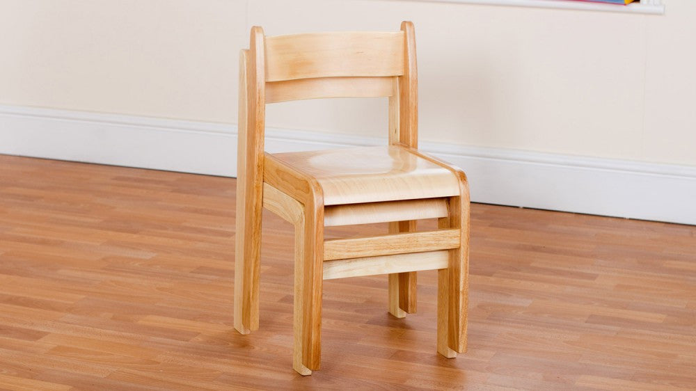 Wooden Natural chair 380mm 2 pack - Toy Giant 