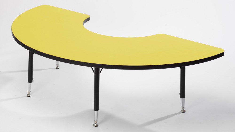 Tuf-top height adjustable ARC table YELLOW - Toy Giant 